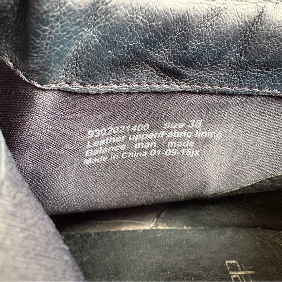 Dansko Black/Charcoal Gray Leather Clog Boots Natural Colored Heels 38/7.5-8 US - Picture 5 of 8